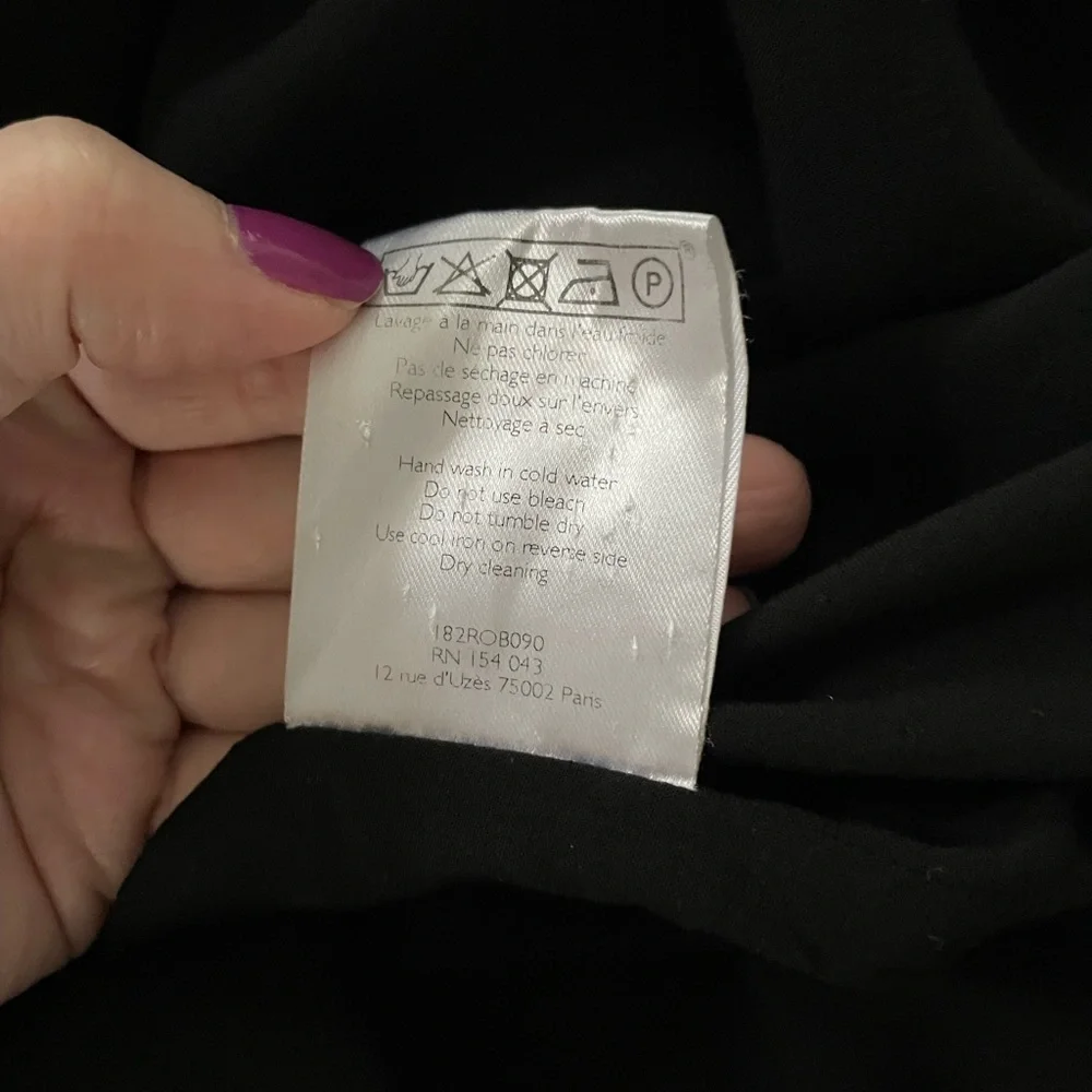 Sezane Black Silk Minidress - Picture 7 of 7